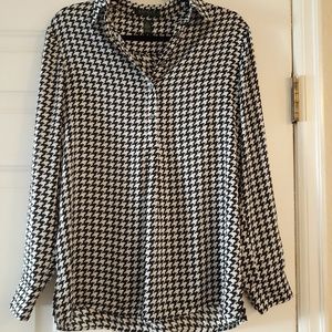 Ralph Lauren long sleeve satin shirt size M